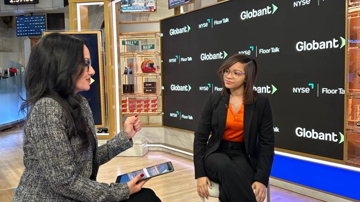 Jaloree Lantigua, Rising Star Global Winner, in interview with Judy Shaw at NYSE Floor Talk