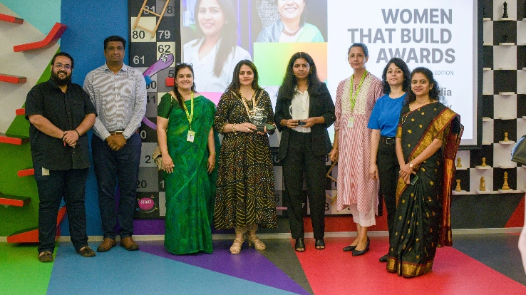 Women That Build Awards team at the local event in India, Pune